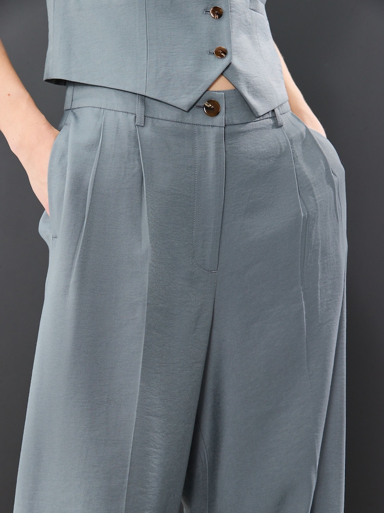 Gris - Pantalon large à dos élastique - Image 4 of 5