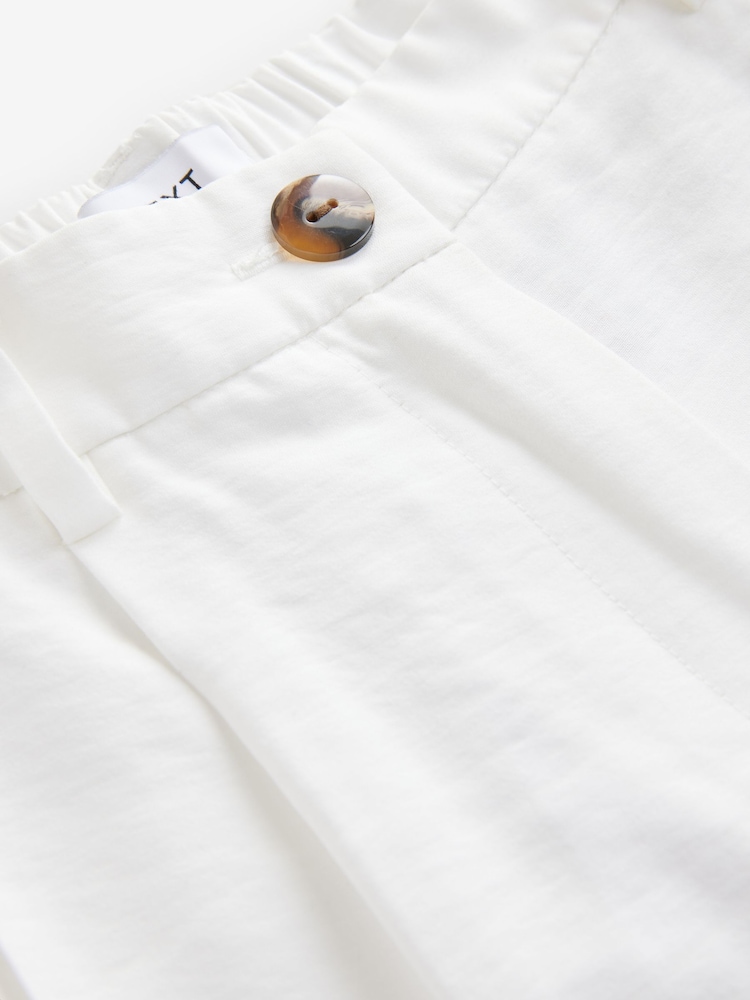 Blanc - Pantalon large à dos élastique - Image 6 of 7