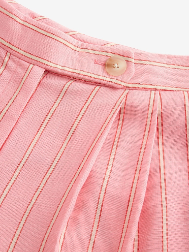 Pink Bright Stripe Wide Leg Trousers - Image 7 of 7