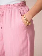 Rose - Elasticated Tie Waist Wide Leg Trousers - Image 6 of 9