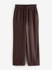 Brun - Pantalon large texturé froissé - Image 6 of 8