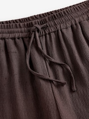 Brun - Pantalon large texturé froissé - Image 7 of 8