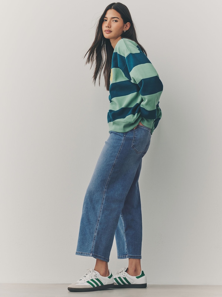 Bleu moyen - Large Raccourci Lift Slim And Shape Jeans - Image 3 of 9