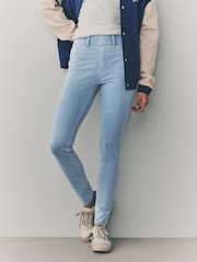 Bleach Blue Jersey Denim Leggings - Image 2 of 5