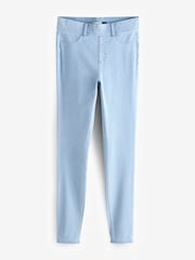 Bleach Blue Jersey Denim Leggings - Image 3 of 5