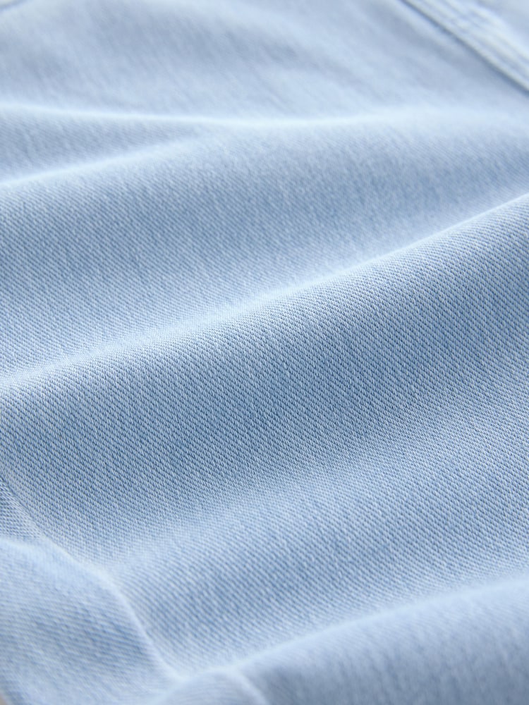 Bleach Blue Cropped Denim Jersey Leggings - Image 8 of 8