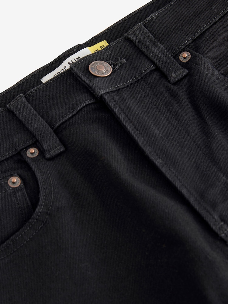 Schwarz - Authentic Denim Cropped Capri Jeans - Bild 7 von 7 Schwarz - Authentic Denim Cropped Capri Jeans - Bild 7 von 7