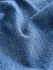 Mid Blue Cropped Patch Pocket Jeans - Image 8 of 8