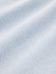 Голубой - 100% Cotton Tie-Waist Cropped Wide Leg Jeans - Image 7 of 7