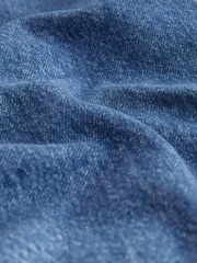 Dark Blue 100% Cotton Tie Front Denim Jacket - Image 7 of 8