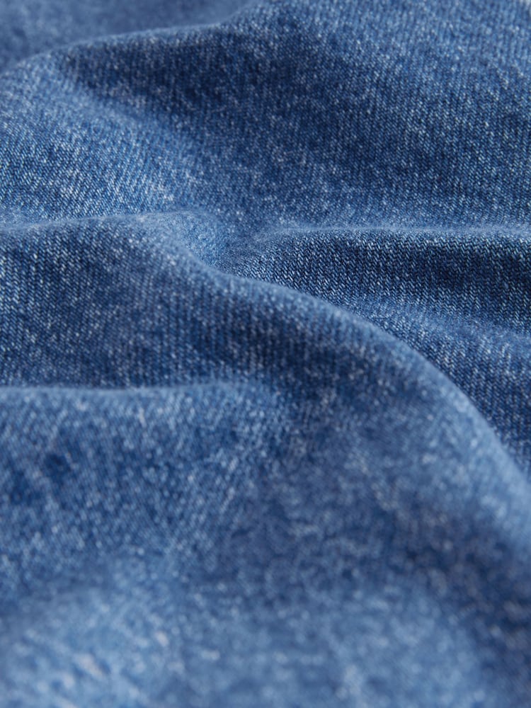 Dark Blue 100% Cotton Tie Front Denim Jacket - Image 7 of 8