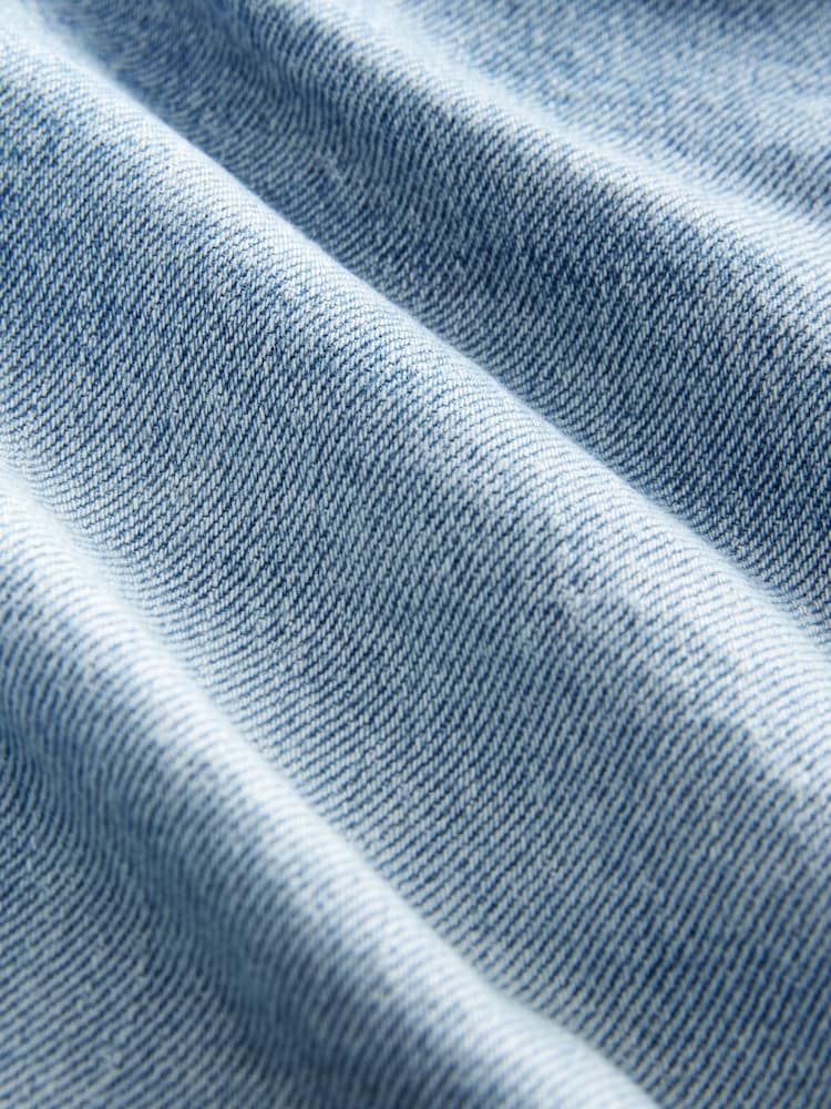 Mid Blue Denim Stretch Mom Shorts - Image 7 of 7