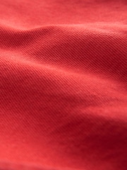 Red Bleach Relaxed Turn Up 100% Cotton Denim Shorts - Image 7 of 7