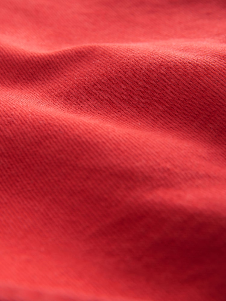 Red Bleach Relaxed Turn Up 100% Cotton Denim Shorts - Image 7 of 7