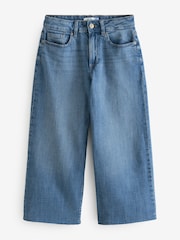 Mid Blue Crop Wide Leg Jeans - Image 5 of 7