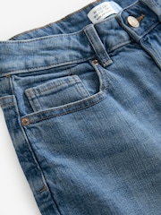 Mid Blue Crop Wide Leg Jeans - Image 6 of 7