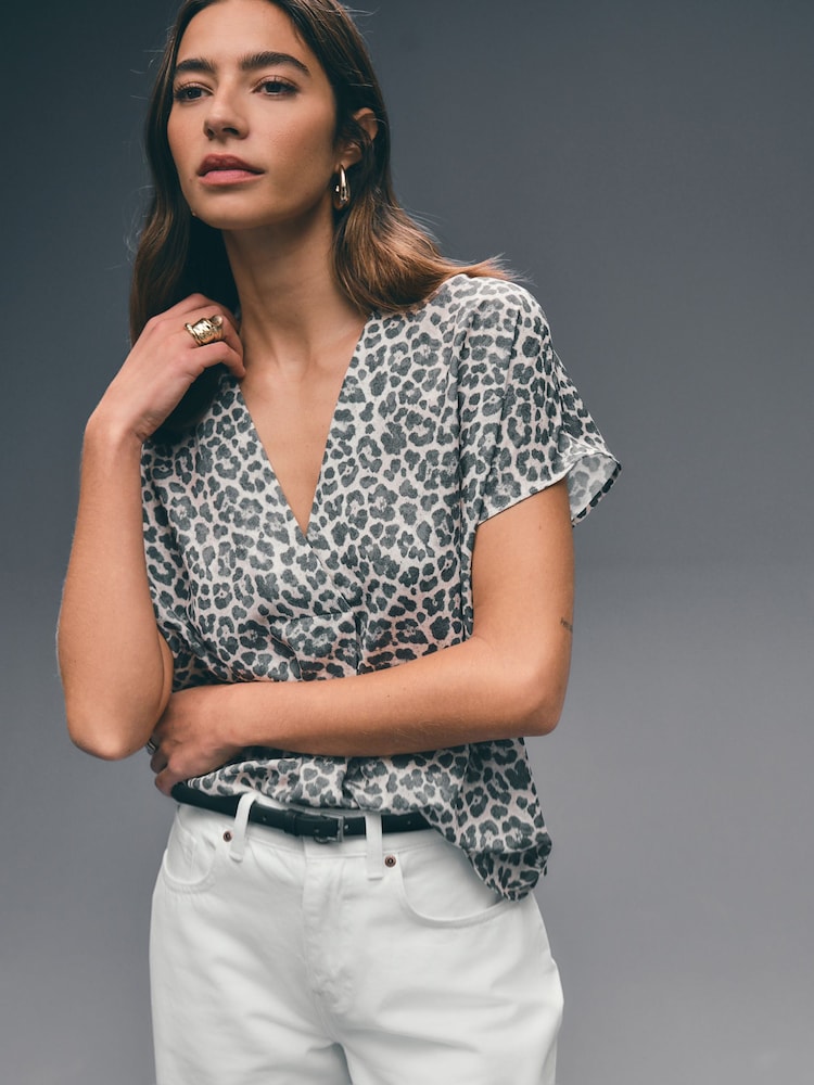 White 100% Cotton Barrel Leg Jeans - Image 3 of 6