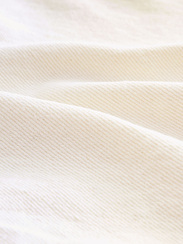 Ecru Carpenter Wide Leg 100% Cotton Jeans - Image 6 of 10