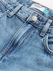 Dark Blue 100% Cotton Straight Leg Jeans - Image 7 of 8