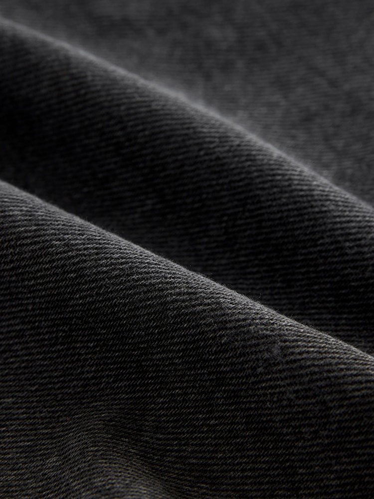 Black Denim Stretch Mom Shorts - Image 7 of 7 Black Denim Stretch Mom Shorts - Image 7 of 7