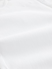 White Cropped Denim Jersey Leggings - Image 7 of 8