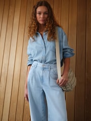 Bleach Relaxed Denim Shirt - Image 2 of 5
