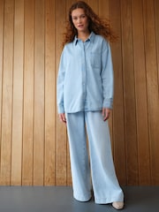 Bleach Relaxed Denim Shirt - Image 3 of 5