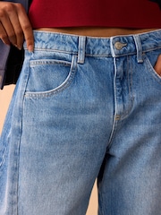Dark Blue Horseshoe Barrel 100% Cotton Jeans - Image 3 of 7