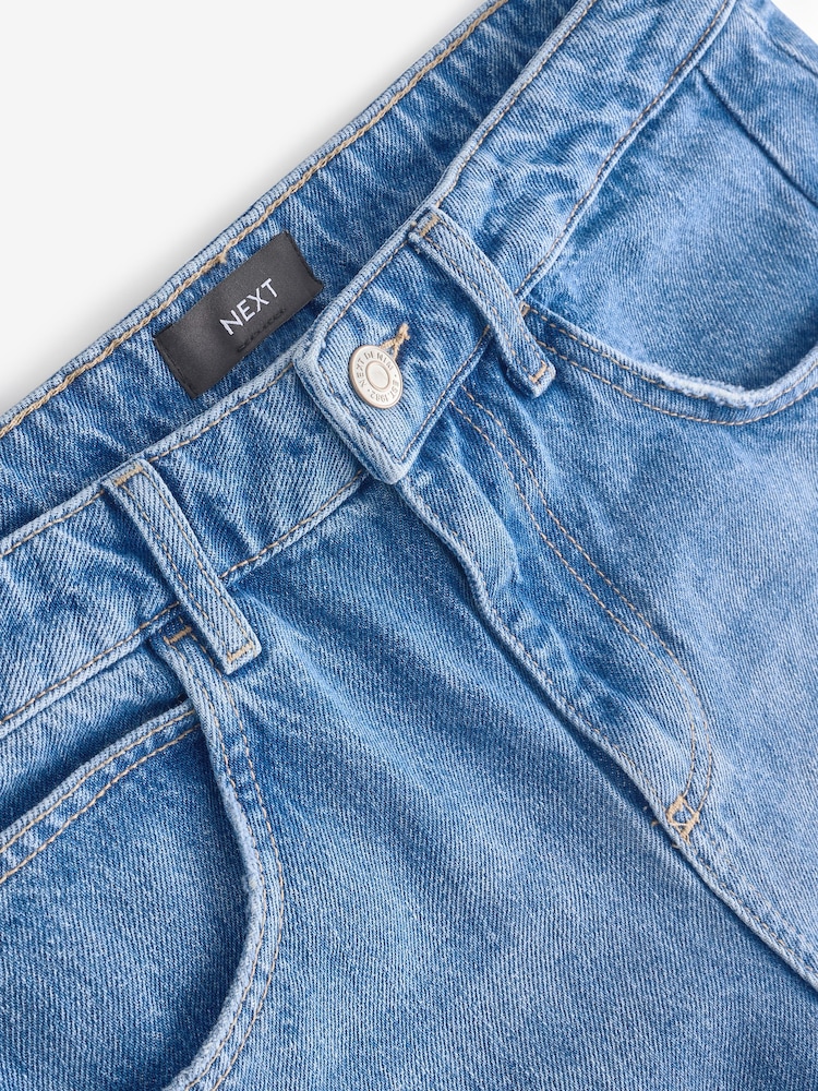 Dark Blue Horseshoe Barrel 100% Cotton Jeans - Image 6 of 7
