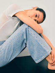 Bleach Relaxed Bootcut 100% Cotton Jeans - Image 4 of 9