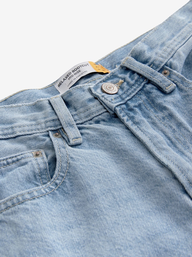 Bleach Relaxed Bootcut 100% Cotton Jeans - Image 8 of 9