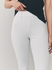 White Jersey Denim Leggings - Image 3 of 6