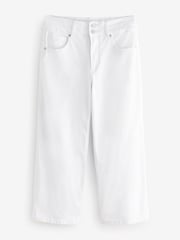 White Wide Crop Lift Slim And Shape Jeans - Image 5 of 7