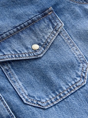 Mid Blue Western Denim 100% Cotton Jumpsuit - Image 9 of 9