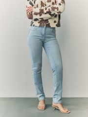 Mid Blue Tint Slim Lift And Shape Jeans - Image 2 of 9