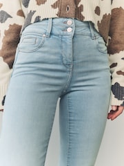 Mid Blue Tint Slim Lift And Shape Jeans - Image 5 of 9