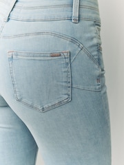 Mid Blue Tint Slim Lift And Shape Jeans - Image 6 of 9