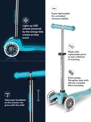 Micro Scooters Aqua Mini Deluxe Glow LED Scooter - Image 4 of 5