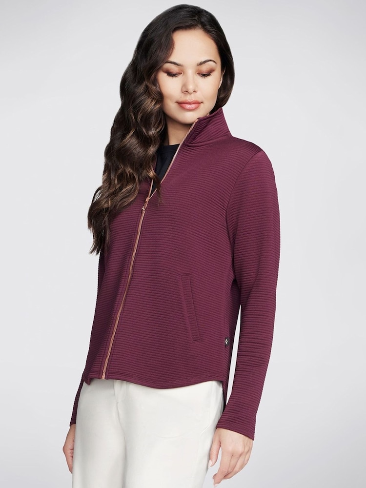 Skechers Red GO WALK Shine Jacket - Image 1 of 3