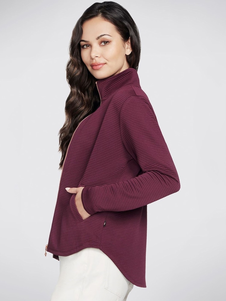 Skechers Red GO WALK Shine Jacket - Image 3 of 3