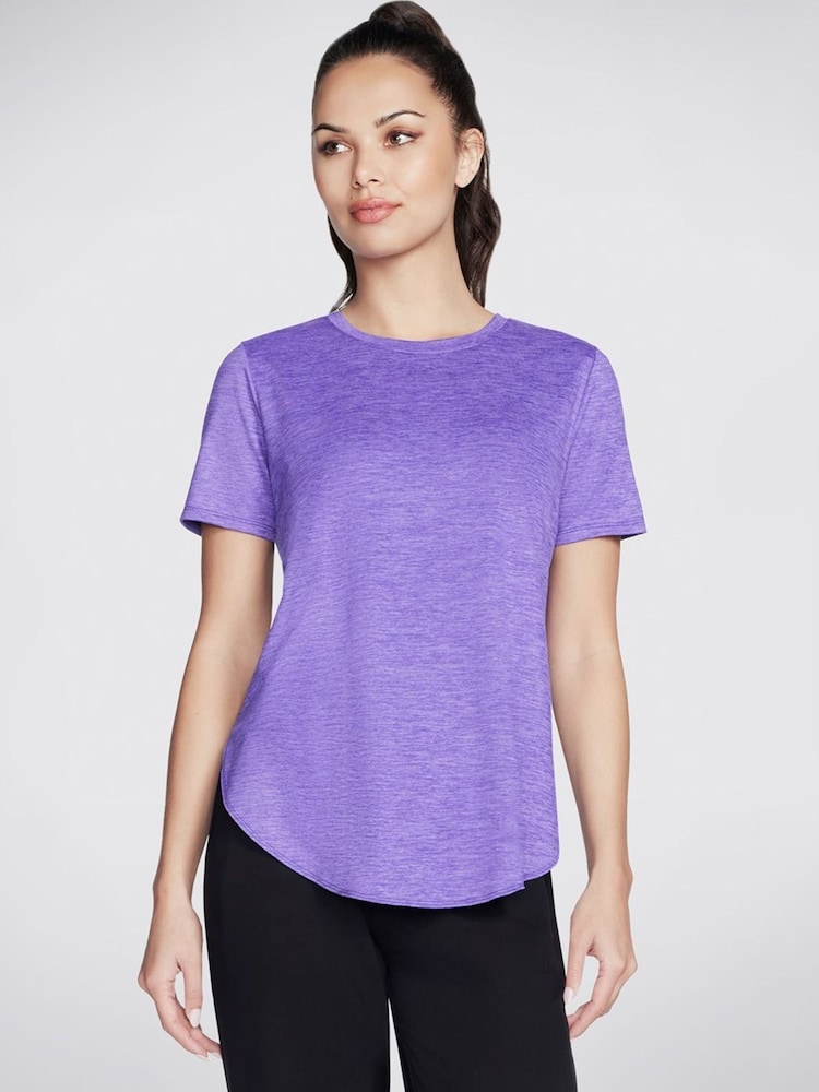 Skechers Light Purple GO DRI Swift Tunic T-Shirt - Image 1 of 1 Skechers Light Purple GO DRI Swift Tunic T-Shirt - Image 1 of 1