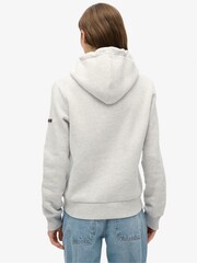 Superdry Grey Vintage Logo Premium Floral Hoodie - Image 2 of 6