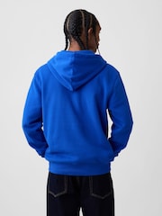 Gap Blue VintageSoft Arch Logo Zip Hoodie - Image 2 of 4