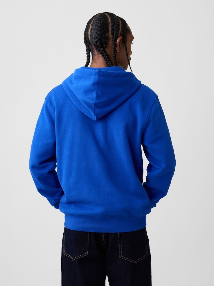Gap Blue VintageSoft Arch Logo Zip Hoodie - Image 2 of 4
