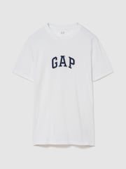 Gap White Arch Logo Short Sleeve T-Shirt - Image 1 of 1