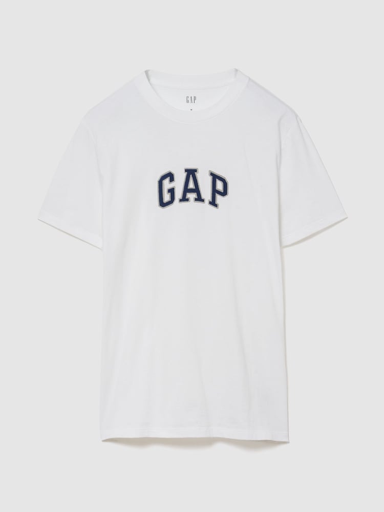 Gap White Arch Logo Short Sleeve T-Shirt - Image 1 of 1