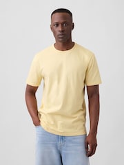 Gap Yellow Everyday Soft Crew Neck T-Shirt - Image 2 of 5