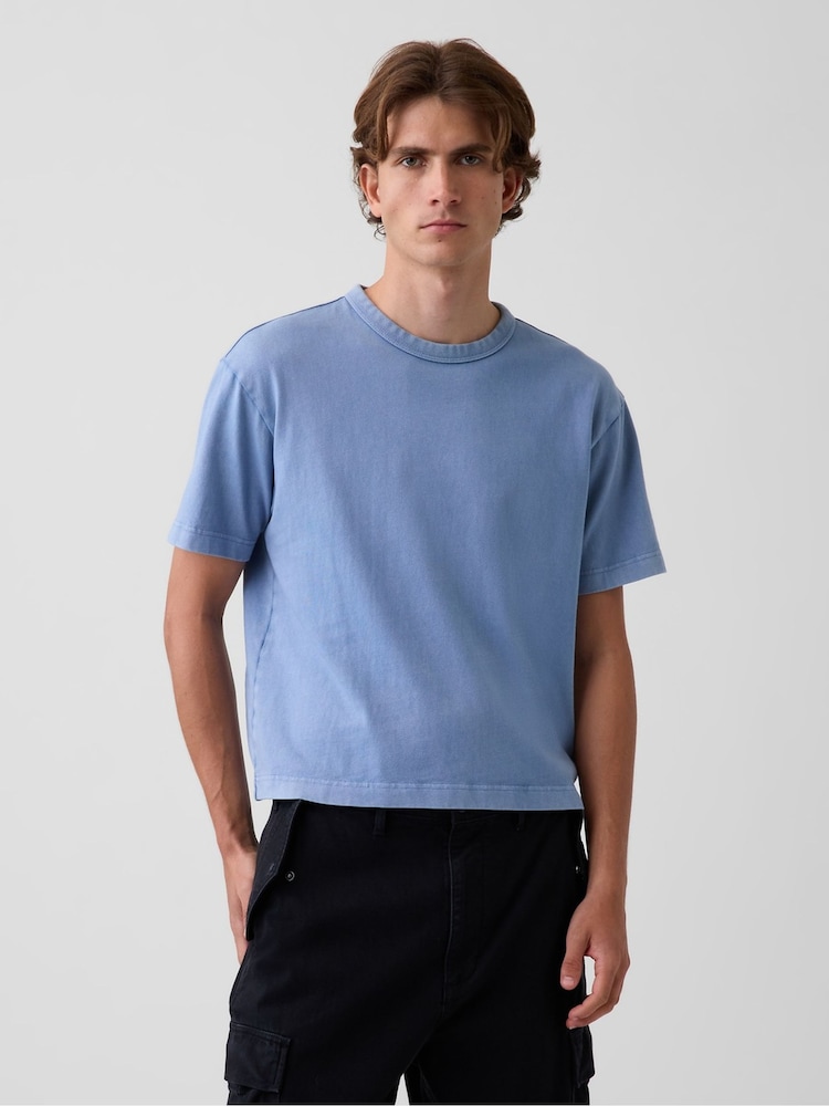 Albastru - Tricou Gap Heavyweight Boxy - Imaginea 1 din 5