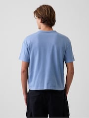 Albastru - Tricou Gap Heavyweight Boxy - Imaginea 2 din 5