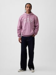 Gap Pink VintageSoft Arch Logo Hoodie - Image 3 of 4
